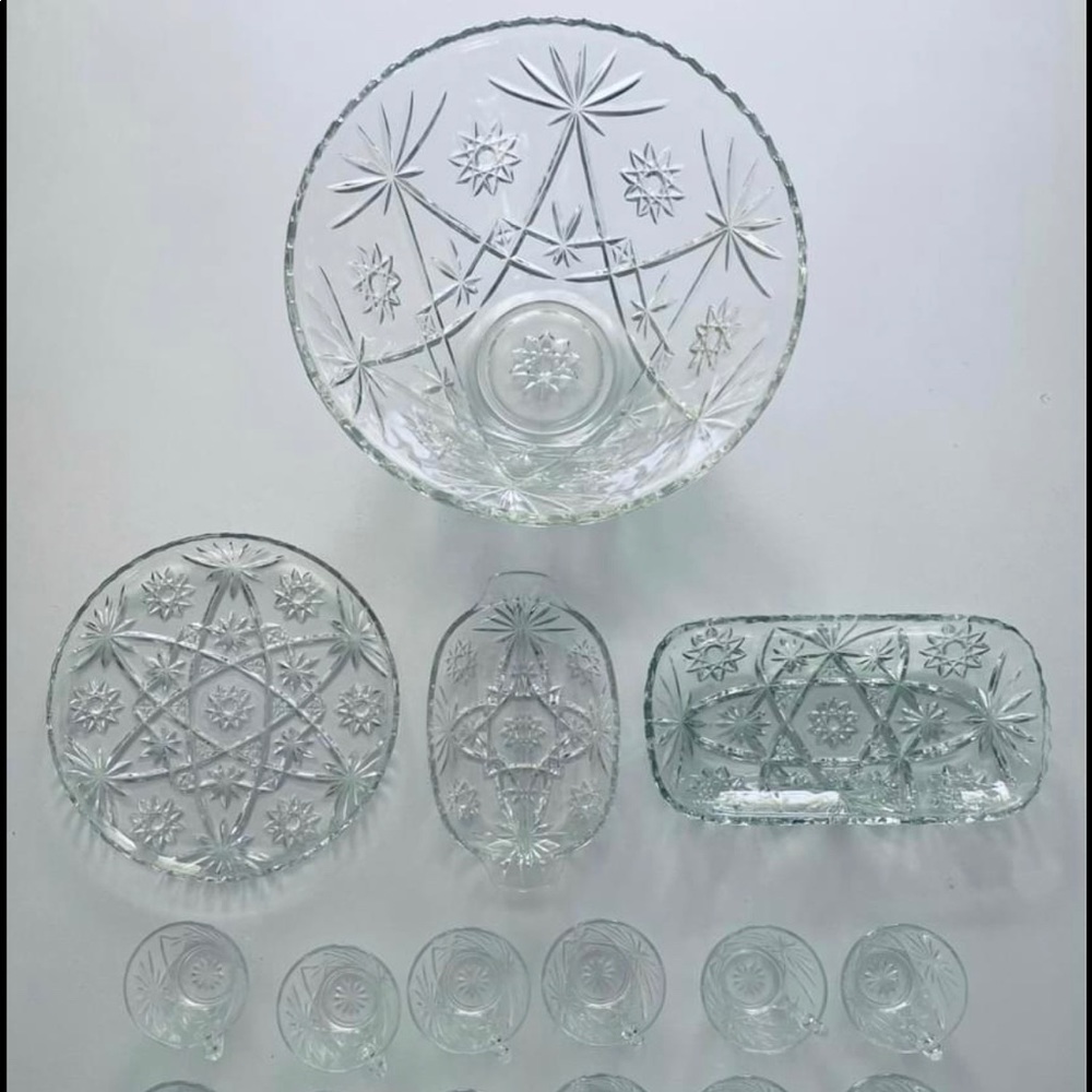 Crystal Serving Set